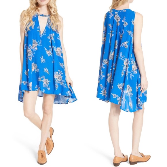 Free People Tops - FREE PEOPLE Blue Tree Swing Sleeveless Tunic S